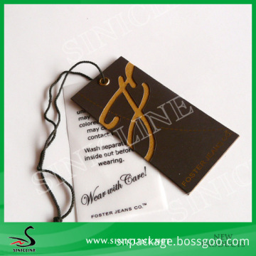 Sinicline personalized apparel hang tags with special design